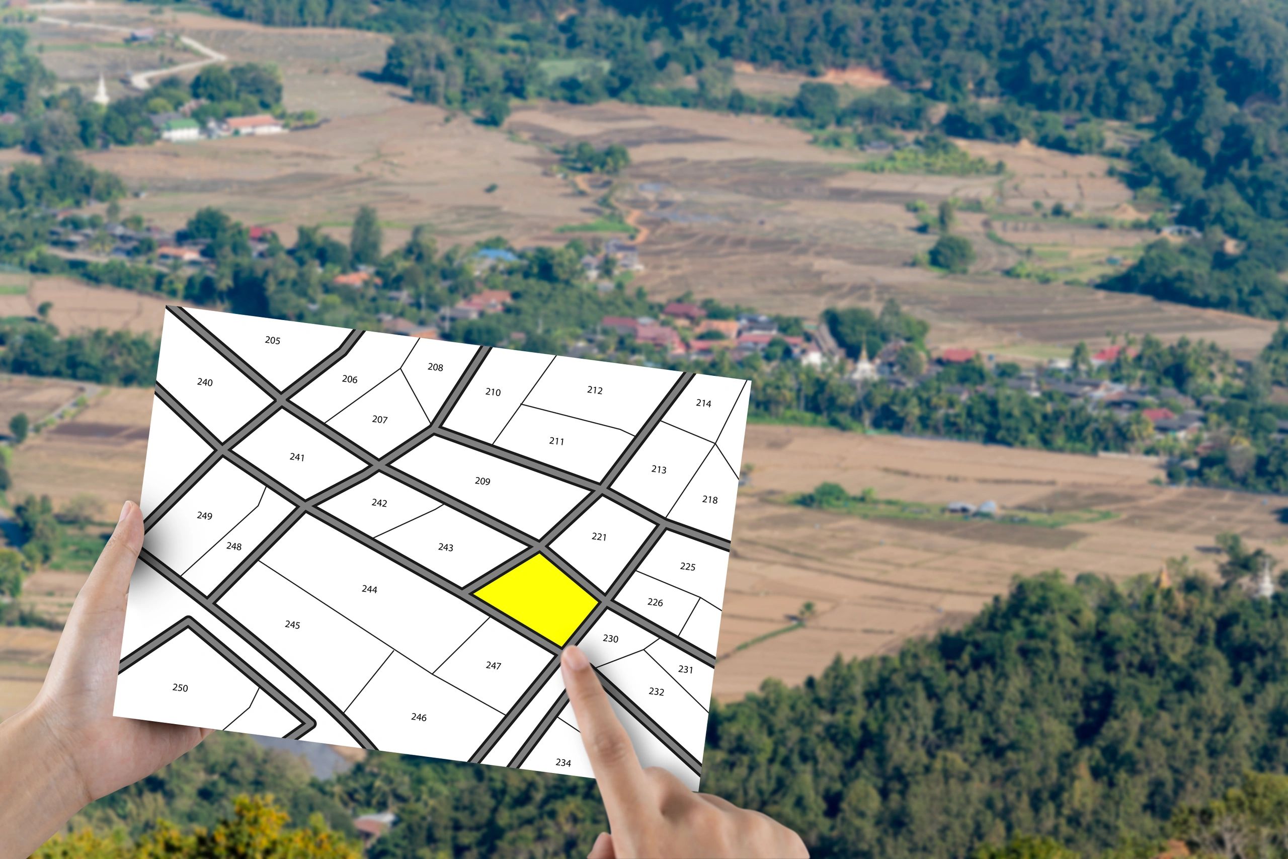 Plot selection and layout analysis